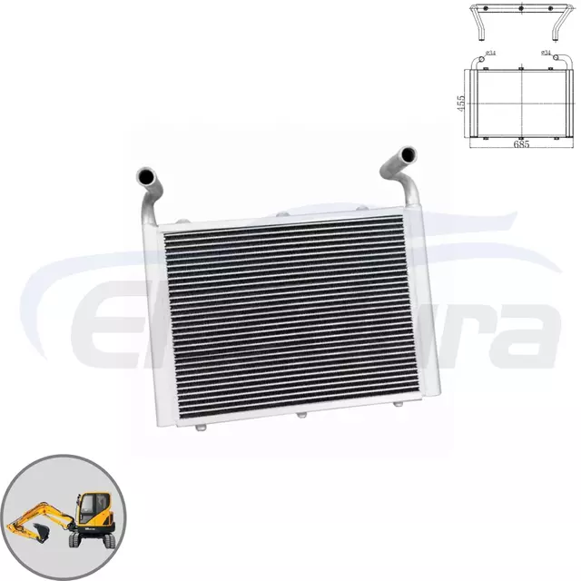 Hyundai R55-9 hydraulische oliekoeler 11M9-44340 groothandelsleverancier - premium aftermarket-vervanging voor R55W-9 R60-9 graafmachines