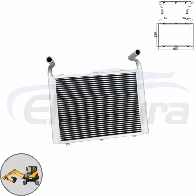 Proveedor mayorista de enfriador de aceite hidr&aacute;ulico Hyundai R55-9 11M9-44340: reemplazo premium del mercado de accesorios para excavadoras R55W-9 R60-9