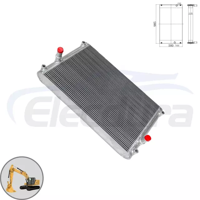 Refroidisseur d'huile hydraulique complet 508-6291 adapt&eacute; &agrave; Caterpillar E320GC. Conception en aluminium robuste disponible pour la vente en gros de gros volumes