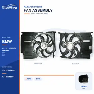 ラジエーター冷却ファンASSY BMW用 F49 / F45 400W 17427617609バルク電源