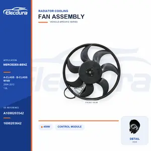 Ανεμιστήρας ψύξης ψυγείου για Mercedes-Benz W169 400W A1698203542 Μαζική προμήθεια