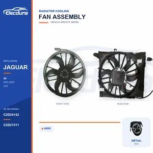 Conjunto del ventilador de refrigeraci&oacute;n del radiador para Jaguar XF / XJ-XJR 400W C2D24142 Suministro a granel