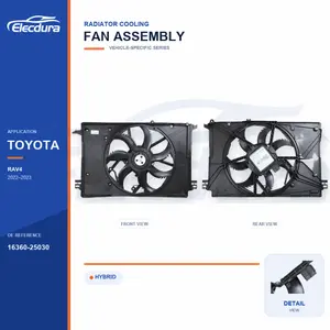 ชุดพัดลมระบายความร้อนหม้อน้ำ สำหรับการจัดหาจำนวนมากของ Toyota RAV4 Prime 16360-25030
