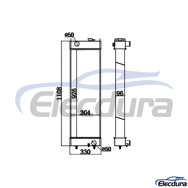 326-3867 KUCING E315D Radiator