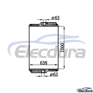349-5931 Caterpillar 966H watertank Radiateur kern