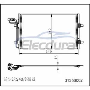 30647932 Volvo C30 533 2006-2012 Конденсер A/C