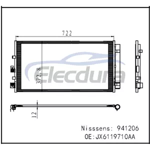 JX6119710AA Ford Foucs Mk4 2018-2024 Condensator A/C