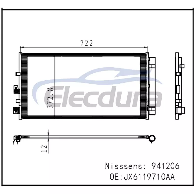 JX6119710AA Ford Foucs Mk4 2018-2024 Συμπυκνωτής A/C