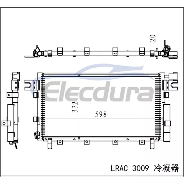 8105100K80 Ensemble condensateur de climatisation Great Wall Hover H5 2011+