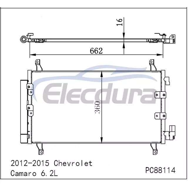 22879422 Chevrolet Camaro Zl1 2012-2015 6.2LA/C Zesp&oacute;ł skraplacza