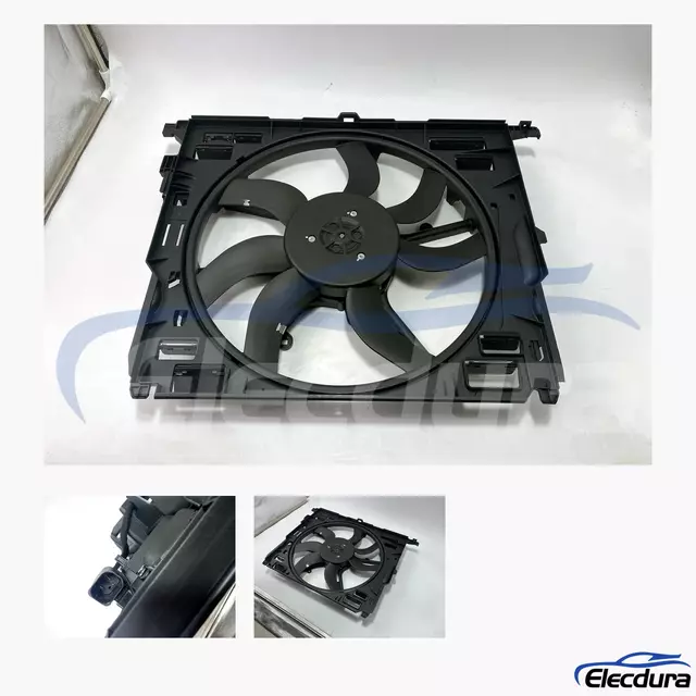 17427589028 Sostituzione all'ingrosso aftermarket del gruppo ventola di raffreddamento del radiatore senza spazzole BMW