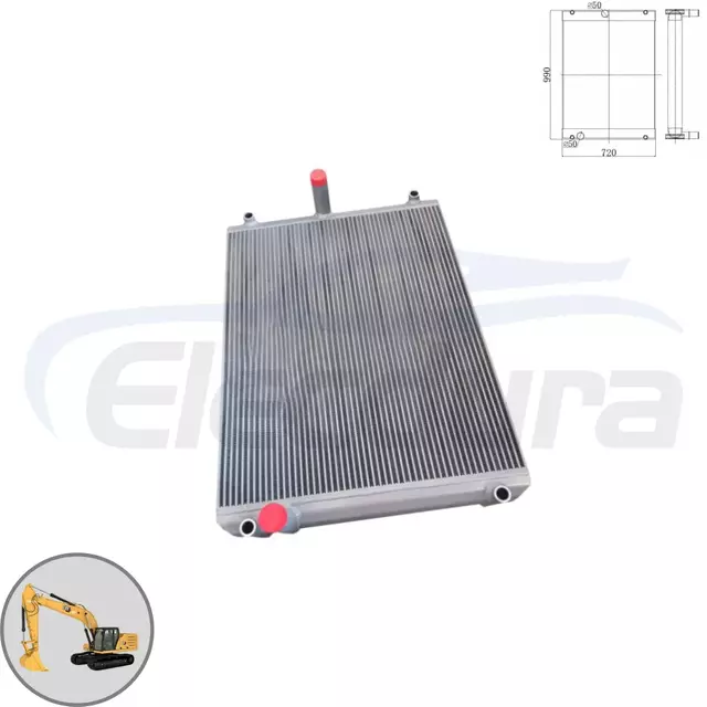 Ψύκτη υδραυλικού λαδιού Caterpillar 330GC 521-5202 προβολή πυρήνα για προμηθευτές χονδρικής και διανομείς μαζικών παραγγελιών.
