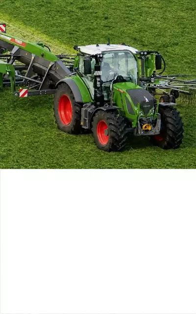 Agricultural tractors and farming machinery for AC compressor applications