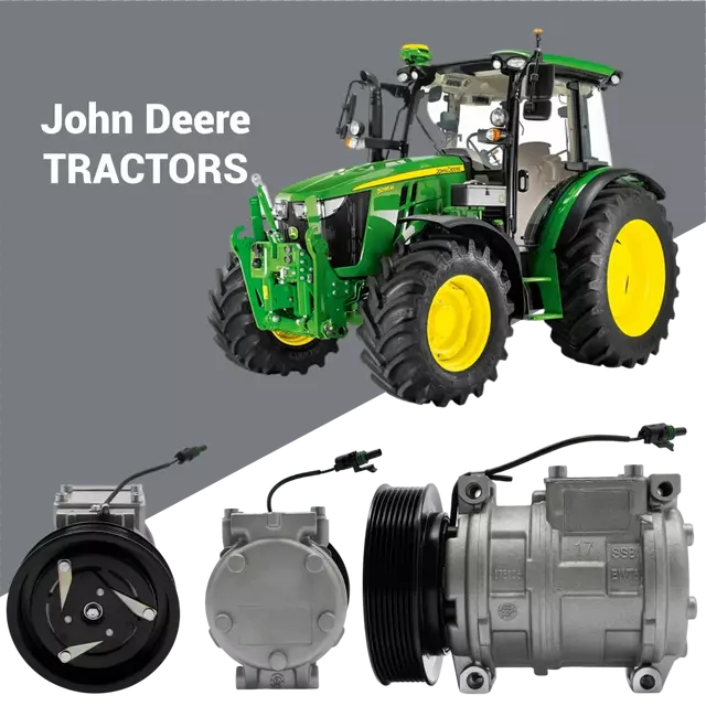 AH169875 Penggantian aftermarket kompresor A/C John Deere untuk pasokan suku cadang peralatan grosir