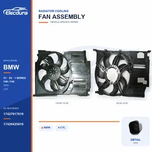 مجموعة مروحة تبريد الردياتير لـ BMW F49 / F45 600W 17427617610 توريد بالجملة