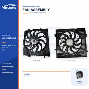 Conjunto del ventilador de refrigeraci&oacute;n del radiador para Mercedes-Benz W166 / C292 850W A0999060800 Suministro a granel