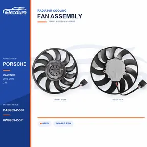 Radiateurkoelventilator voor Porsche Cayenne 600W PAB95945500 Bulklevering