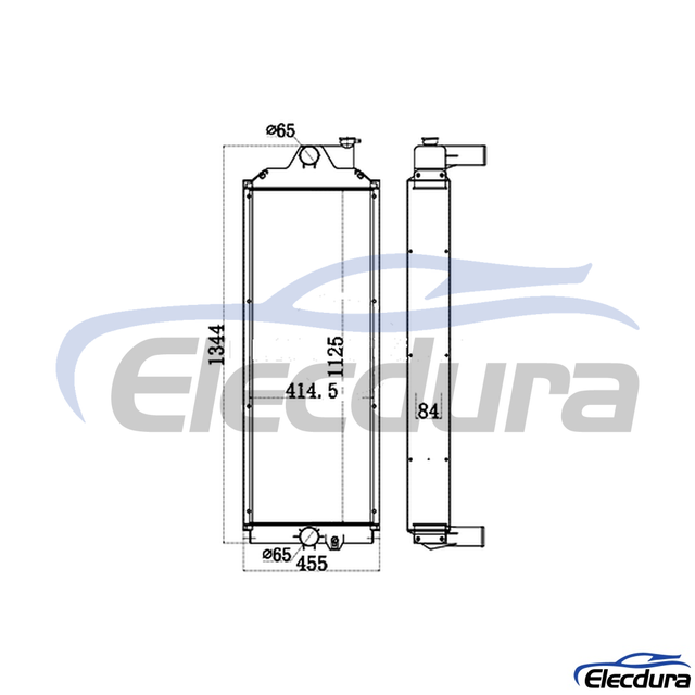 383-6407 CAT E345C/345D Radiador