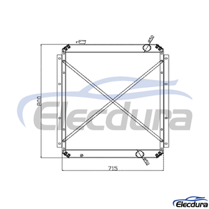 4287043 COLPO AC HI EX200-2 Radiatore