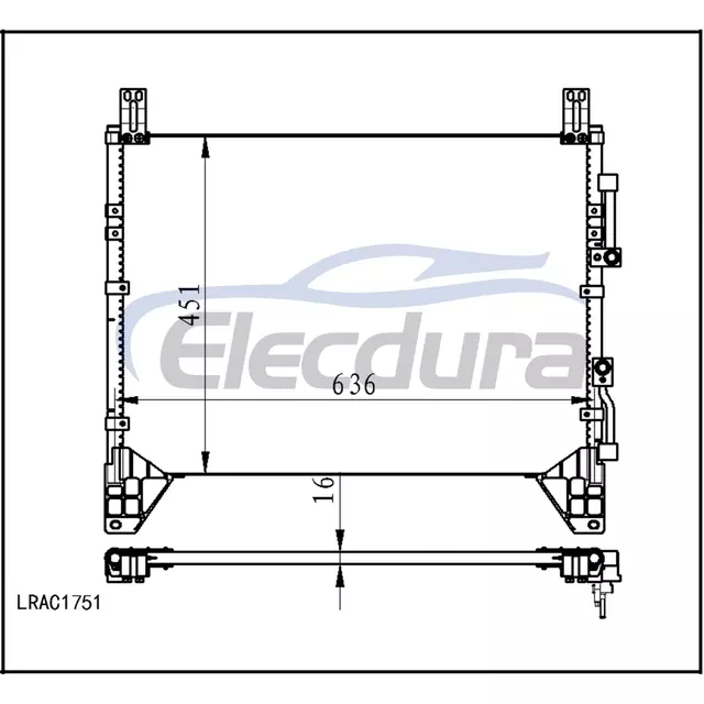 6840008B01 SsangYong Rexton 2006-actualidad Condensador A/C