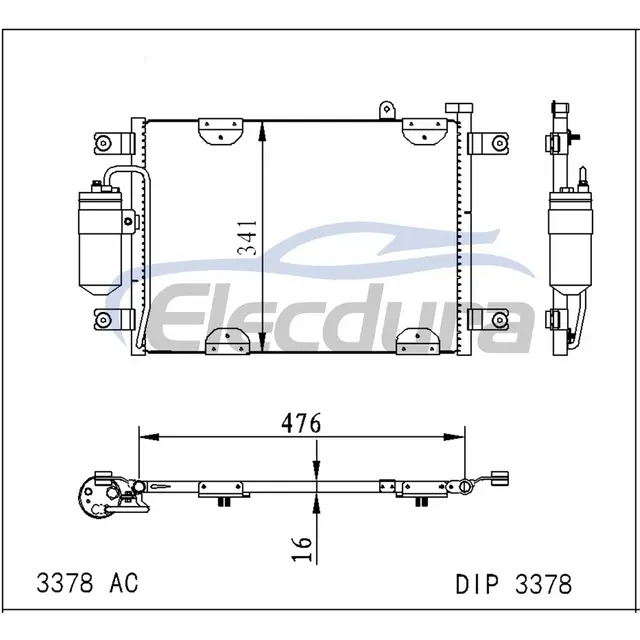1040216 Suzuki Grand Vitara 1999-2000 A/C kondenz&aacute;tor