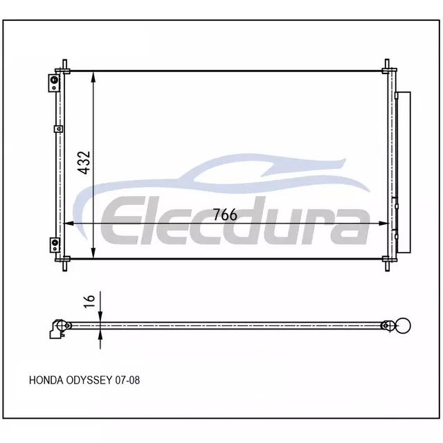 80110SHJA01 Honda Odyssey 2007-2008 Condensator A/C