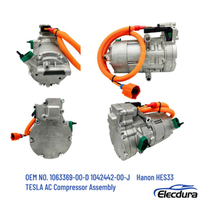 1063369-00-D електричний компресор змінного струму 350V HES33 для Tesla Model S Model X 2016-2020, Elecdura Оптова поставка.