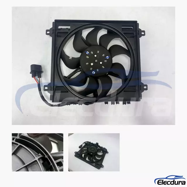 Sostituzione all'ingrosso aftermarket del gruppo ventola di raffreddamento del radiatore senza spazzole 4S0121203A Audi