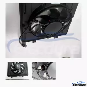 99762403503 Porsche Dual Radiator K&oslash;leventilatorenhed eftermarkedet engros udskiftning