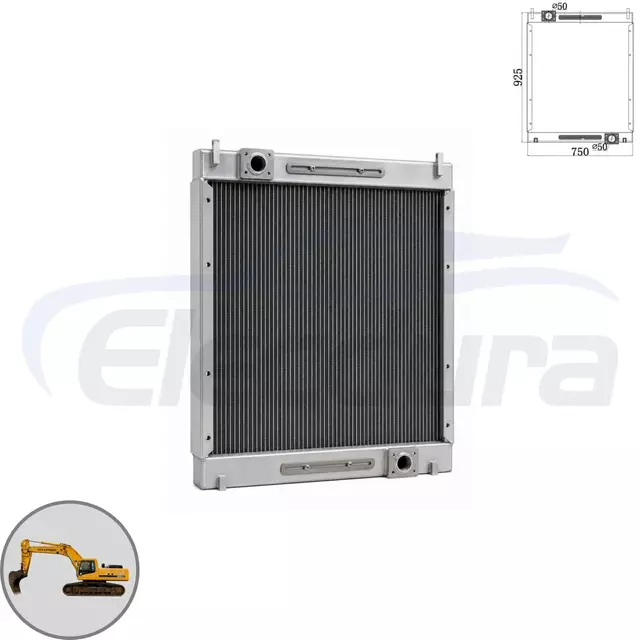 Groothandel 11QB-61020 heavy duty radiator 925x750mm met &Oslash;50 pijp, leverancier van premium OE-vervangend koelsysteem.