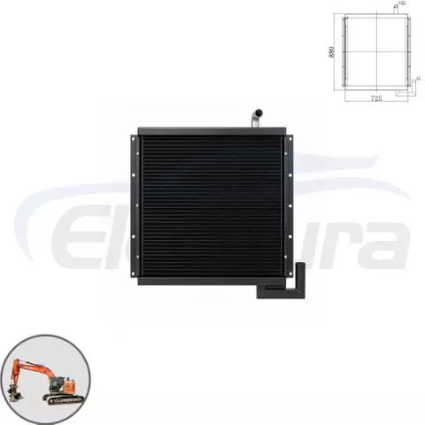 4206092 Hitachi EX220-1 pendingin oli hidrolik pengganti aftermarket grosir untuk distributor suku cadang excavator