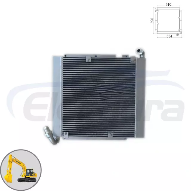 Hidraulika olajhűtő 20X-03-22110 nagykereskedelmi sz&aacute;ll&iacute;t&oacute; Komatsu PC60-5 t&ouml;meges rendel&eacute;s ut&aacute;ngy&aacute;rtott cser&eacute;hez
