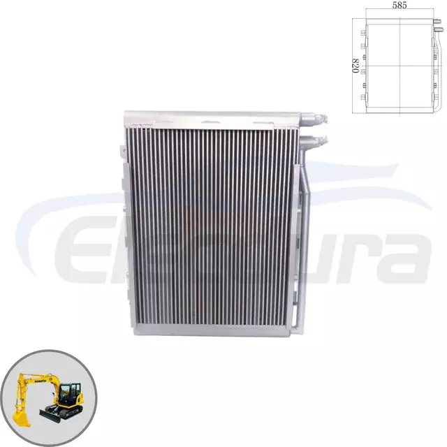 Z&aacute;kladn&iacute; pohled na chladič hydraulick&eacute;ho oleje Komatsu PC120-6 203-03-67321 pro velkoobchodn&iacute; dodavatele a distributory hromadn&yacute;ch objedn&aacute;vek.