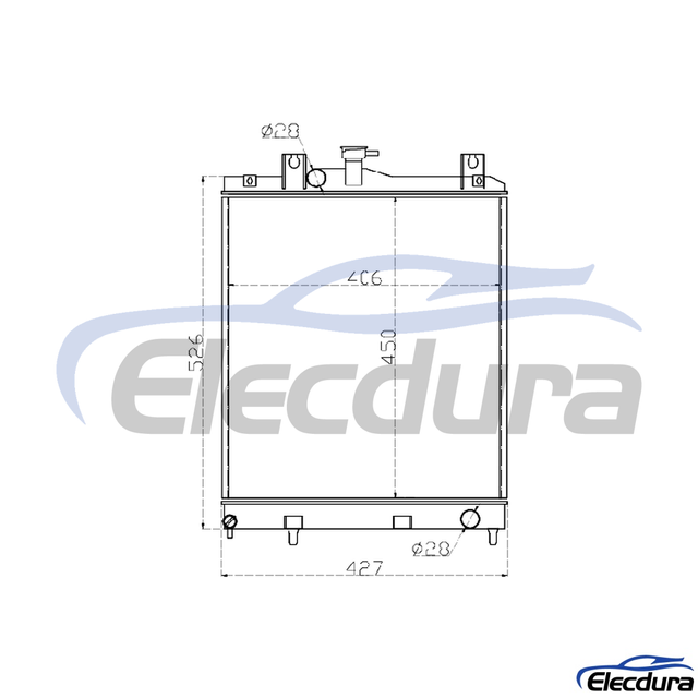 20T-03-81111 ถังเก็บน้ำ Komatsu PC35R-8 หม้อน้ำ