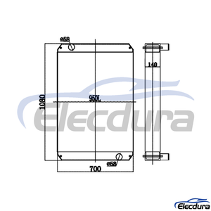 416-5237 Caterpillar Watertank van 950 Radiateur Kern