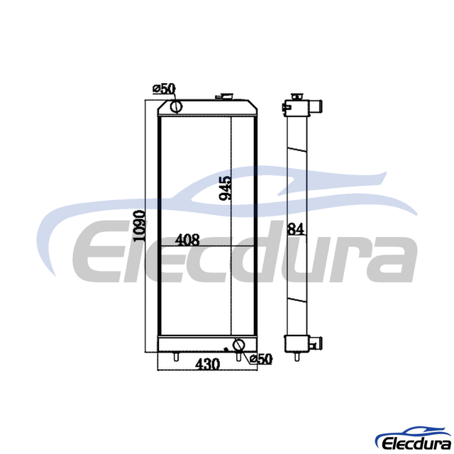 326-3870 CAT E320D Versi Baru Radiator