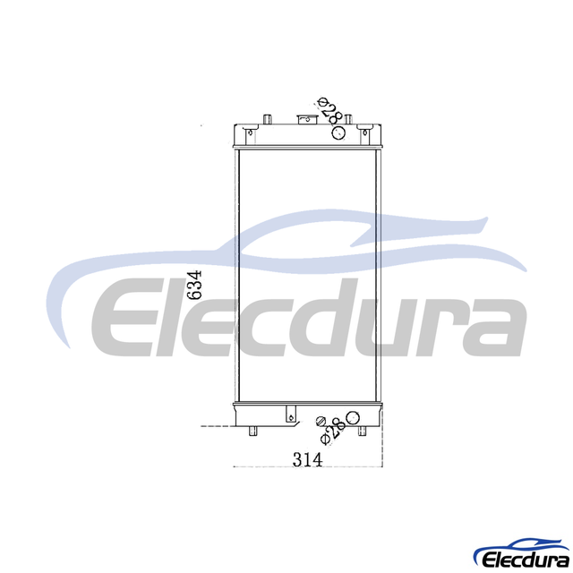 4715445 Hitachi ถังเก็บน้ำ ZX48 หม้อน้ำ