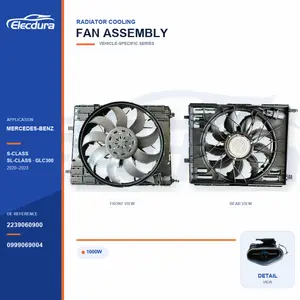 Conjunto del ventilador de refrigeraci&oacute;n del radiador para Mercedes-Benz W223 1000W 2239060900 Suministro a granel
