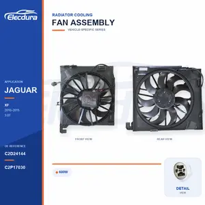 ชุดพัดลมระบายความร้อนหม้อน้ำ สำหรับ Jaguar XF / XJ-XJR 600W C2D24144 อุปทานจำนวนมาก