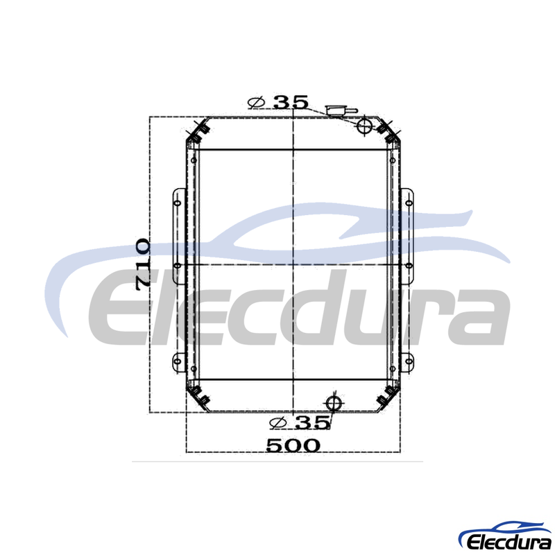 11M8-40012 Gruppo principale serbatoio acqua Hyundai R60-7 Radiatore