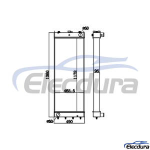 208-03-75110 KOMATSU PC400-8/450-8 Radiateur