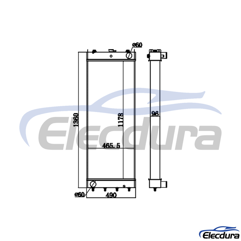 208-03-75110 KOMATSU PC400-8/450-8 Radiateur
