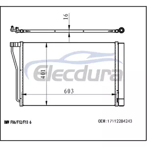 17119389419 BMW M5 2012-2019 エアコンコンデンサー