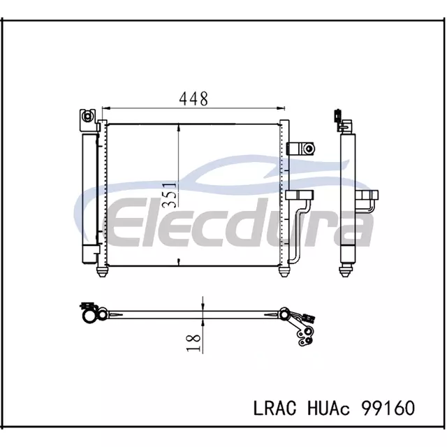 97606-25600 Hyundai Accent II 1999+ Klima Kondenser Komplesi