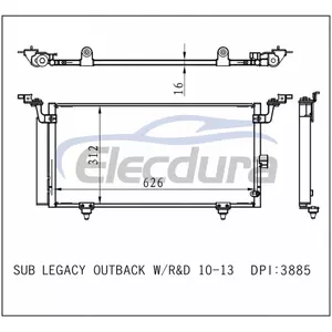 73210AJ00A Subaru Legacy 2010-2014 Klima Kondansat&ouml;r&uuml;
