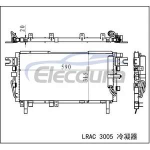 8105100K84 Grande Muralha Hover H5 2011+ Condensador de A/C Montagem