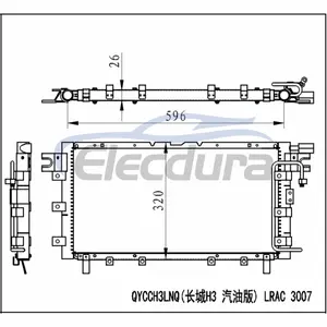8105100-K00 Grande Muralha Hover 2005+ Condensador de A/C