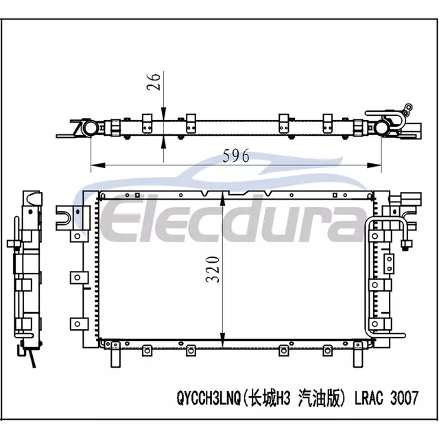 8105100-K00 Great Wall Hover 2005+ Condensador A/C