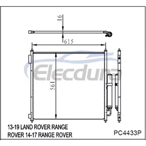 LR035791 Rover Land Range 2013-2019 Condensator A/C