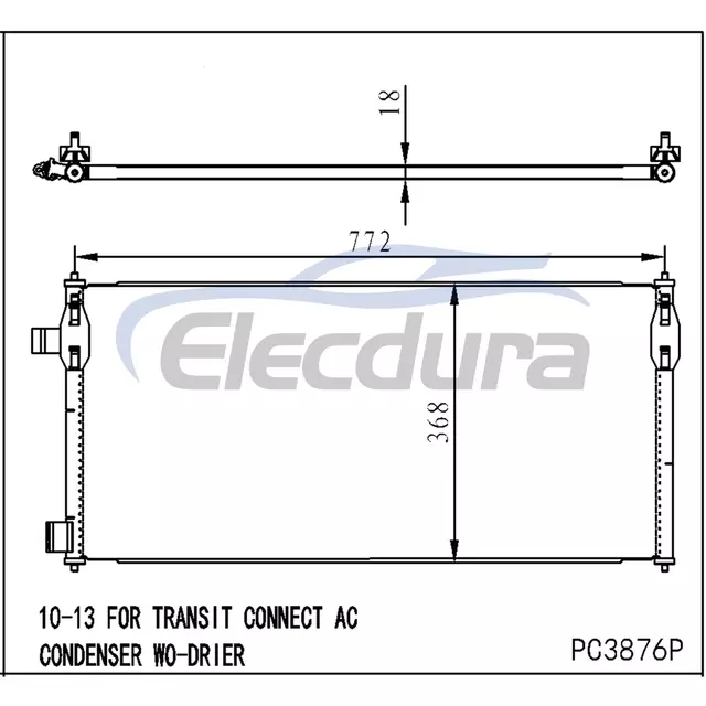 9T1Z19712A Ford Transit 2010-2013 Συμπυκνωτής A/C